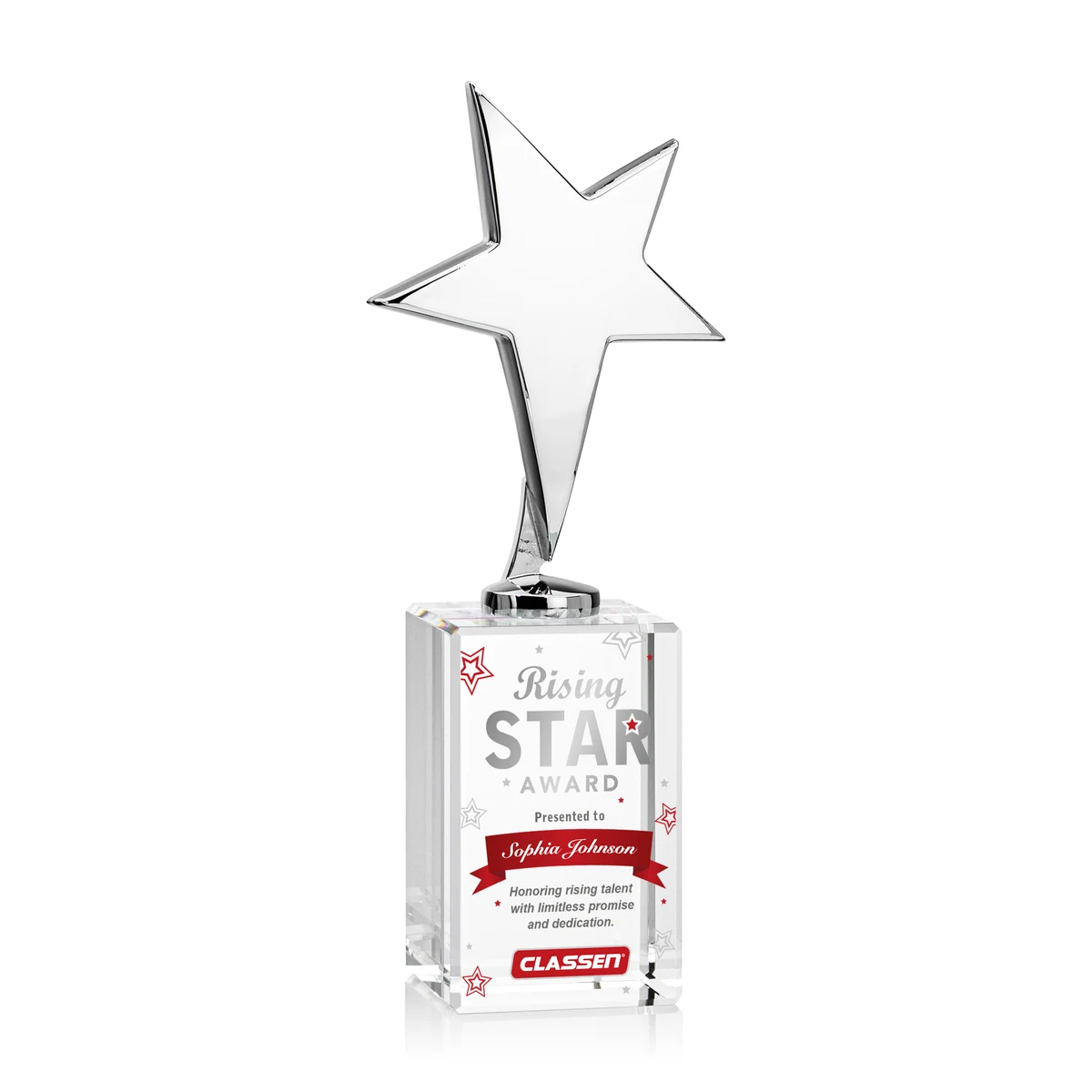 Tuscany Chrome Star VividPrint™ Award Lexington Base-Clear 1