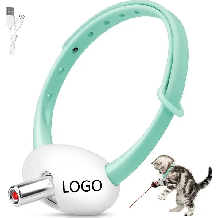USB Rechargeable Automatic Laser Cat Toy Collar 1