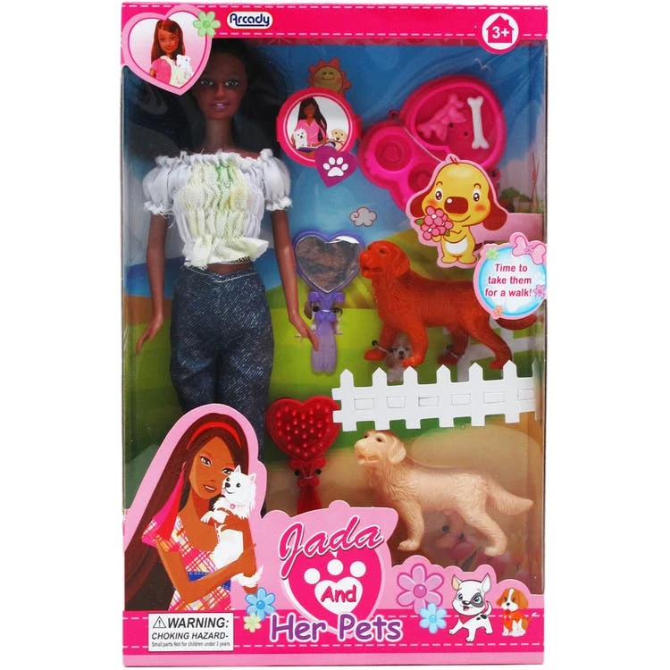 Jada & Her Pets Dolls 11.5" 1