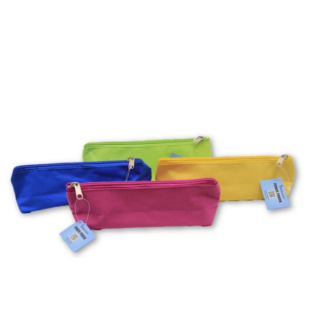 Pencil Pouch - Solid Colors Zipper Closure 1