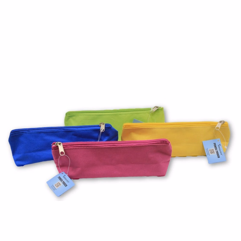 Pencil Pouch - Solid Colors Zipper Closure