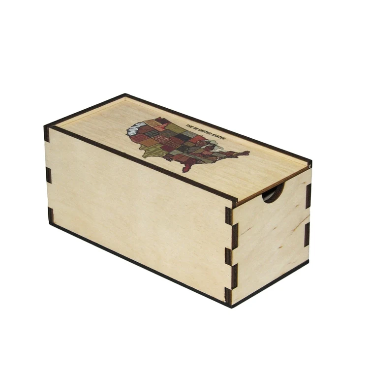 Laser Cut Box, 7.50" x 3.50" x 3.375" 1