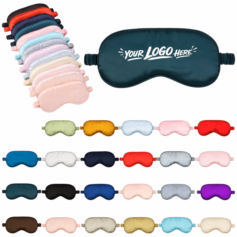 Satin Sleep Mask With Scrunchie Elastic Band