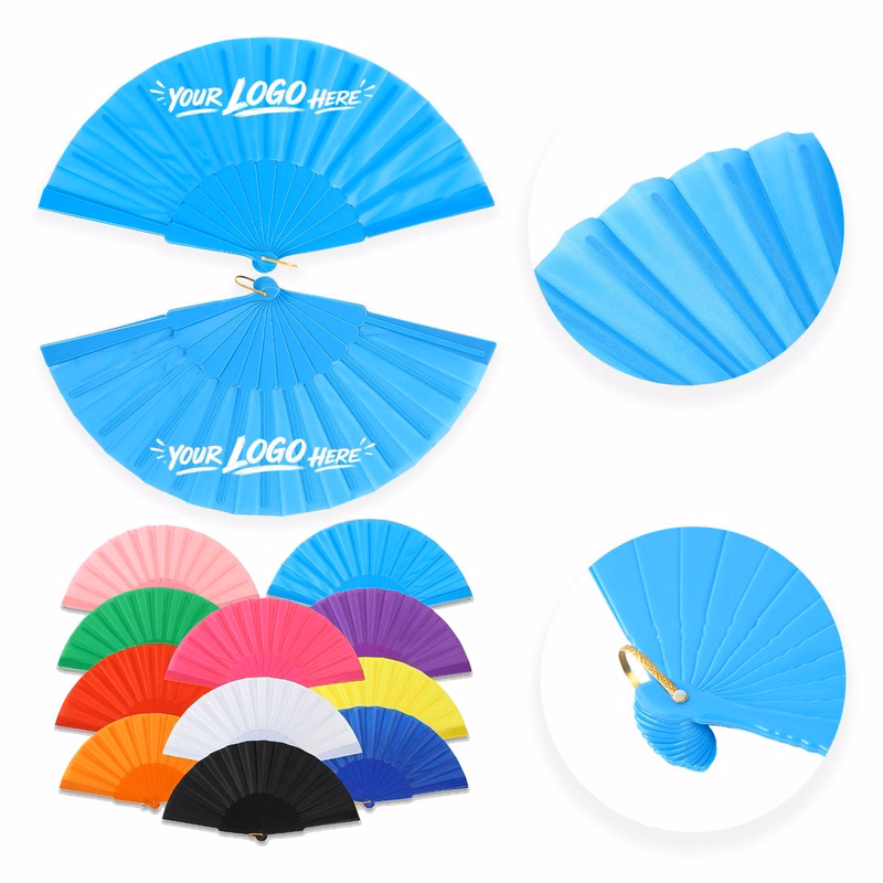 9 Inch Folding Fan Custom Logo Wedding Event Prop