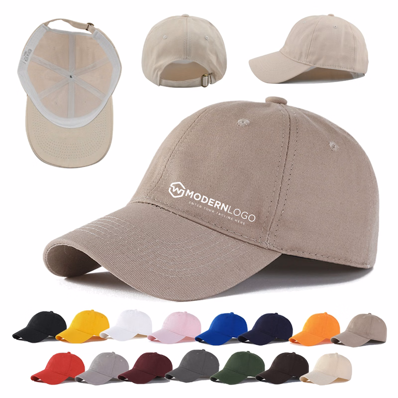 Cotton Adjustable Unisex Solid Baseball Cap