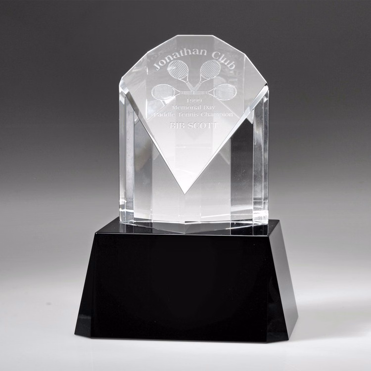 3-1/2" Peacock Crystal Award_D163CA