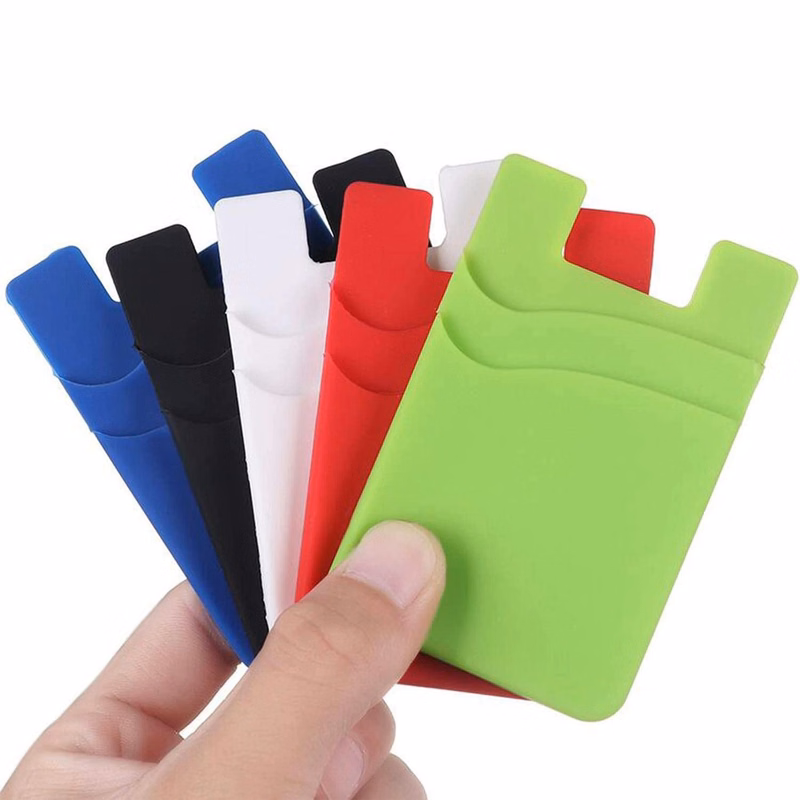 Silicone Credit Card Holder Sticker Phone Wallet