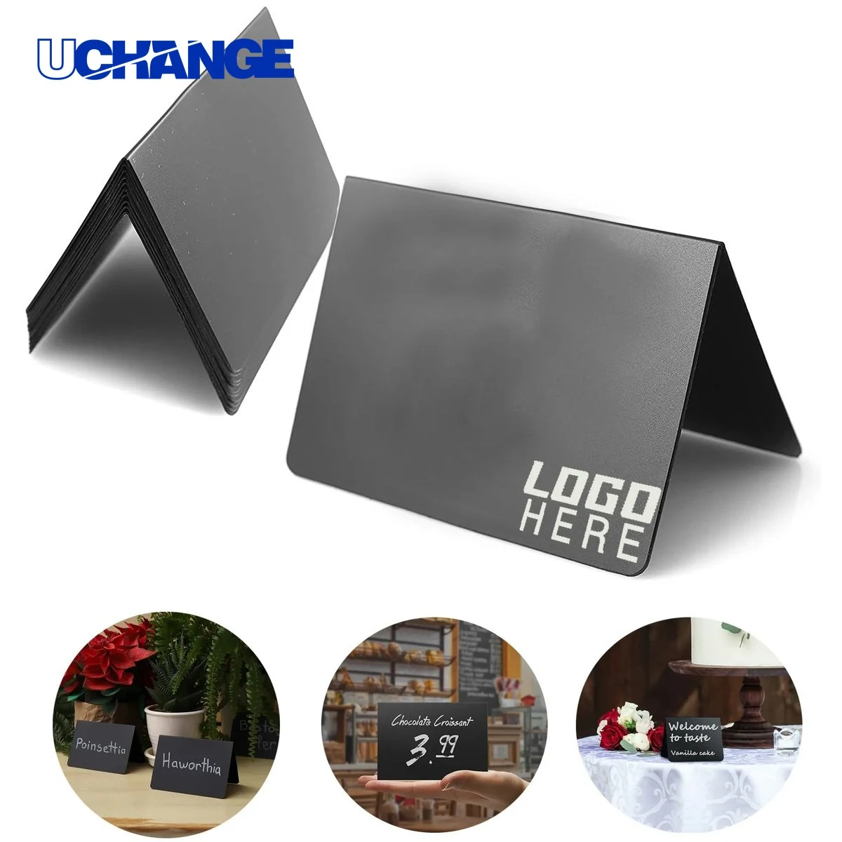 Rewritable PVC Desktop Nameplate 1