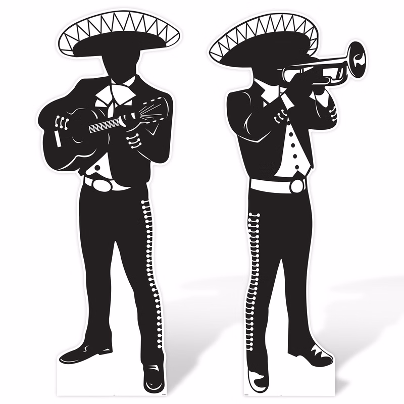 Mariachi Silhouette Stand-Ups