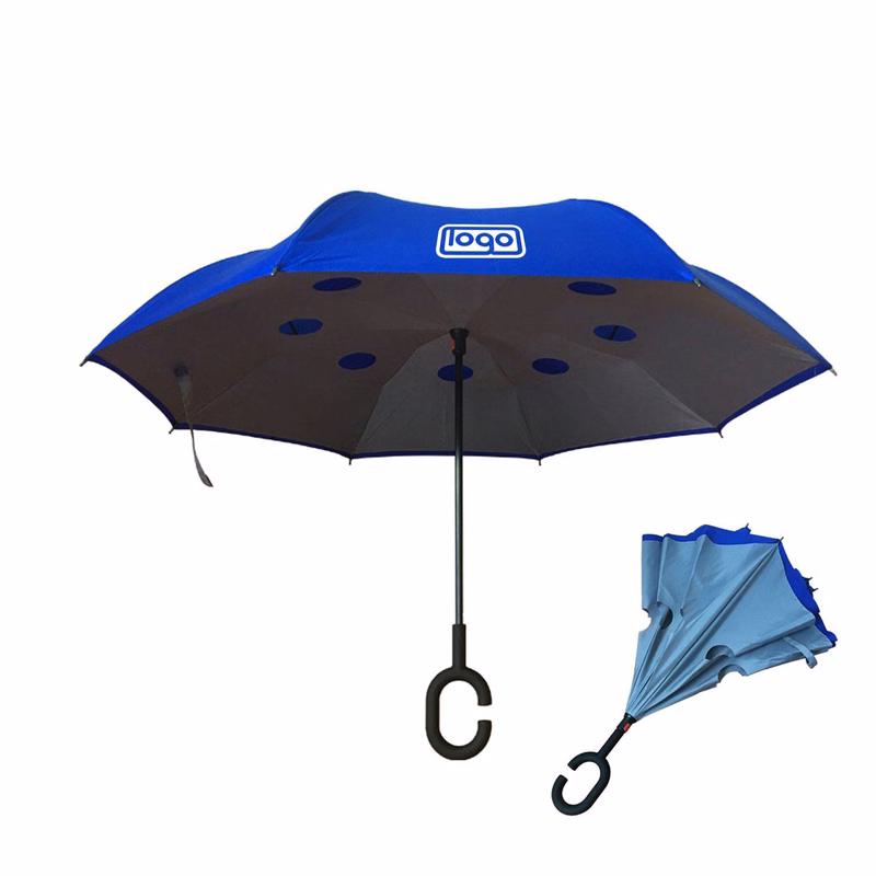 47" Double Layer Inverted Windproof Reverse Umbrella