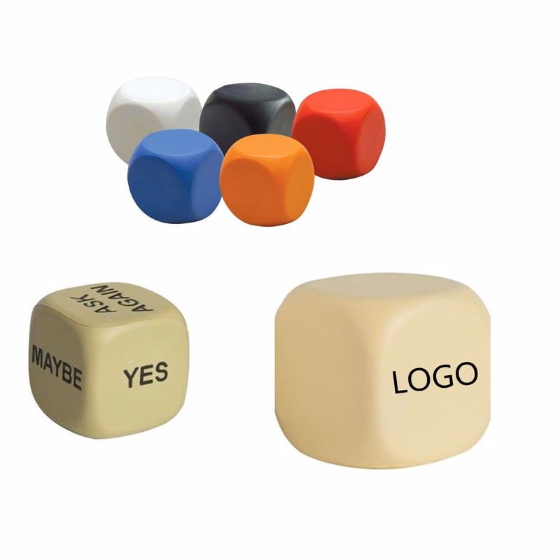 Custom PU Foam Dices Stress Reliever