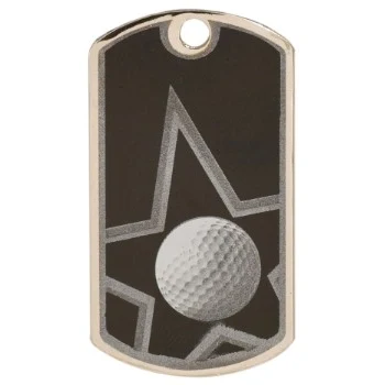 Golf Star Metal Dog Tag 1