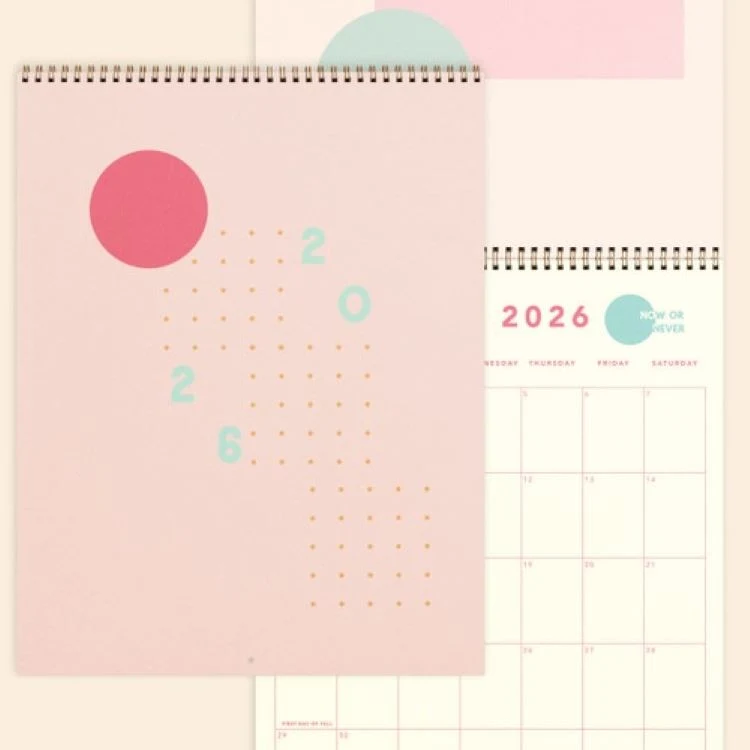 CALENDAR - JUMBO - VERTICAL - TEXT WEIGHTWITH COLOR GUTS 1
