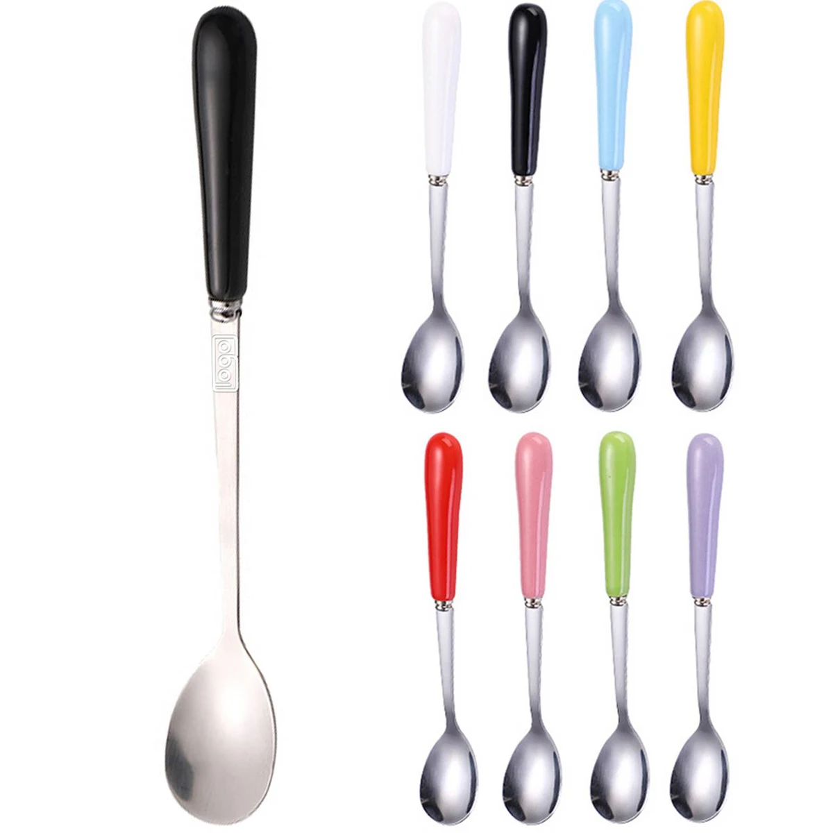 Stainless Steel Long Handled Coffee Spoon 1