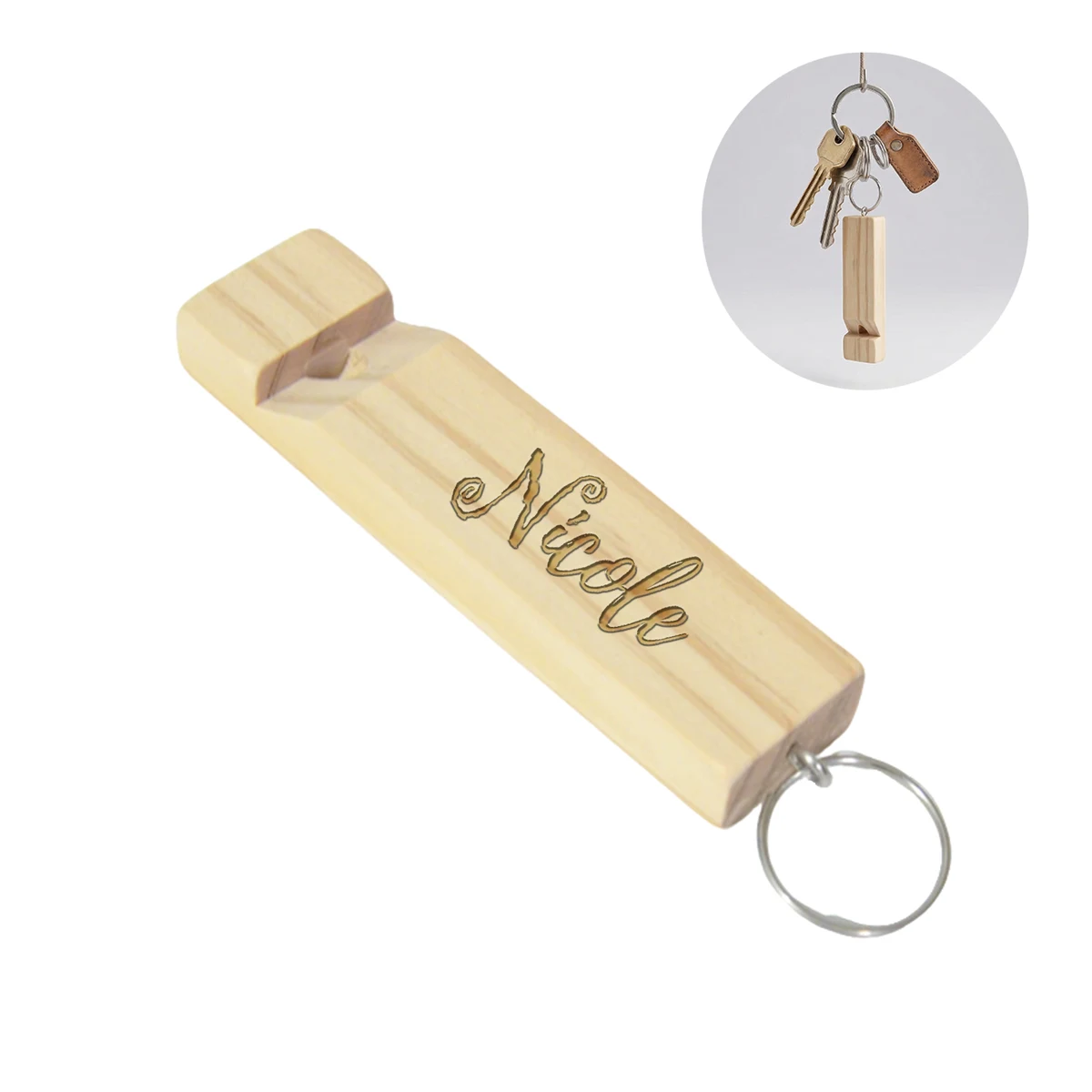 Educational Wooden Train Whistle 1