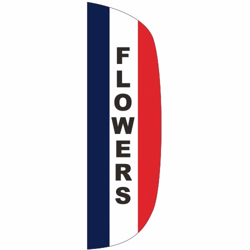 "FLOWERS" 3' x 10' Message Flutter Flag