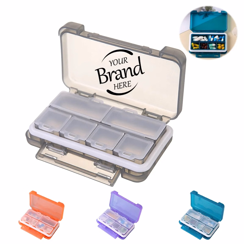 6 Compartments Pill Organizer Case
