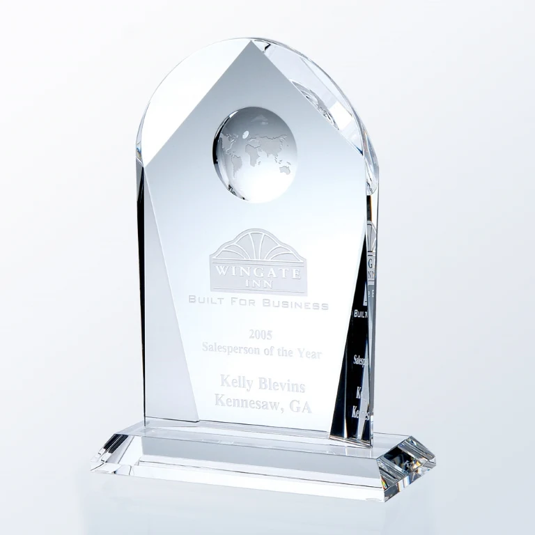 Arch Globe Optic Crystal Award 1