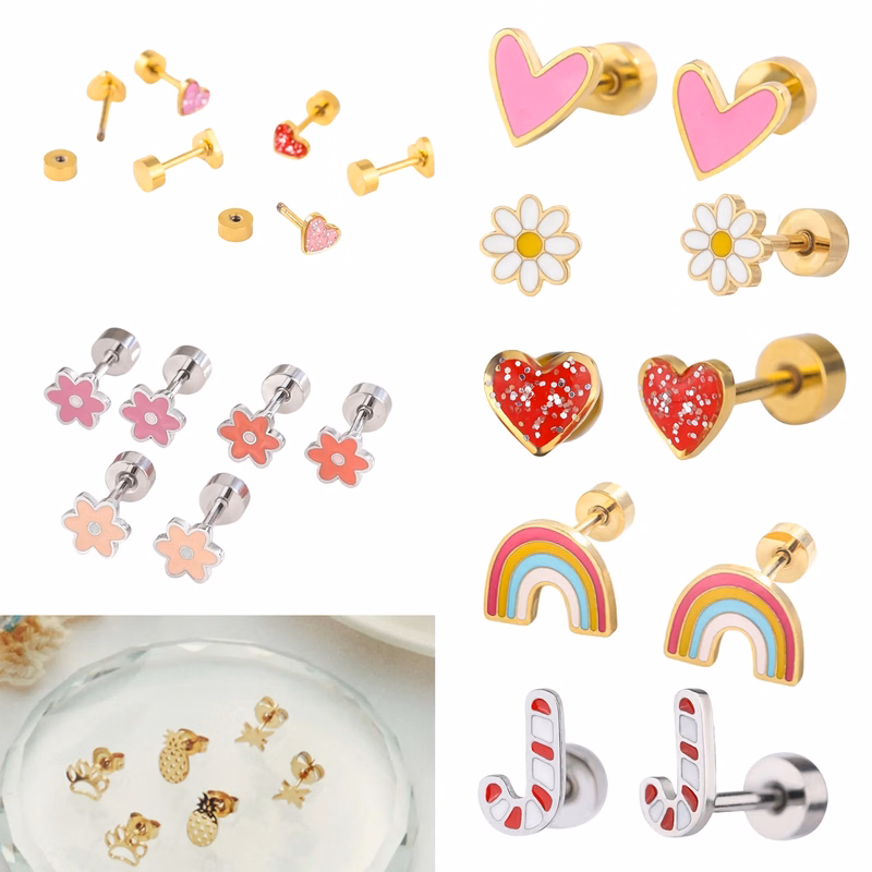 Stainless Steel Stud Earrings Versatile Jewelry Essential