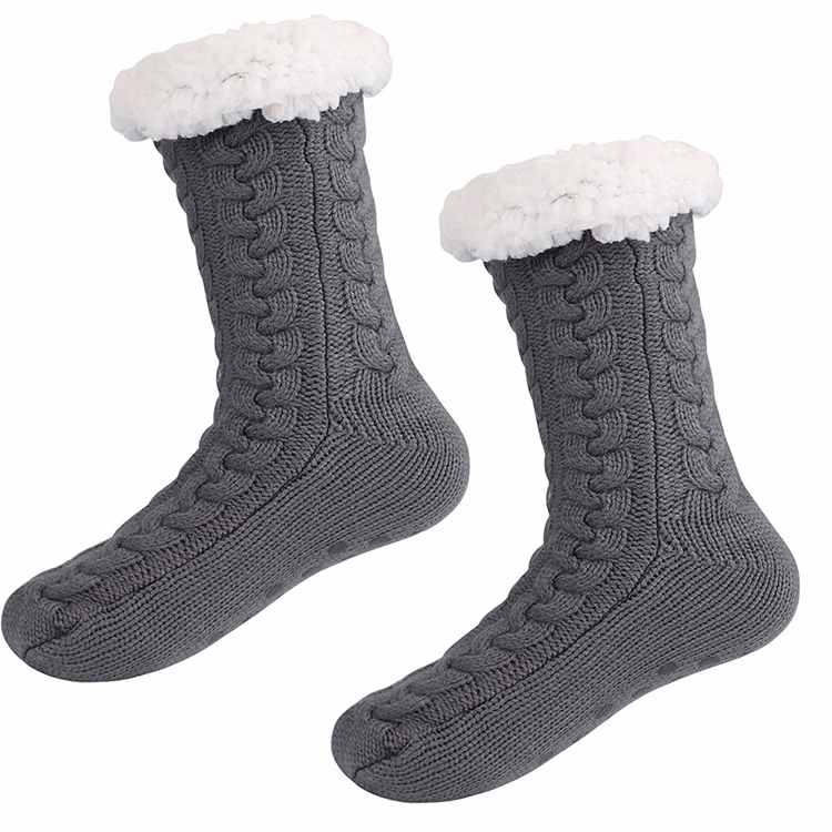 Fleece Slipper Gripper Socks