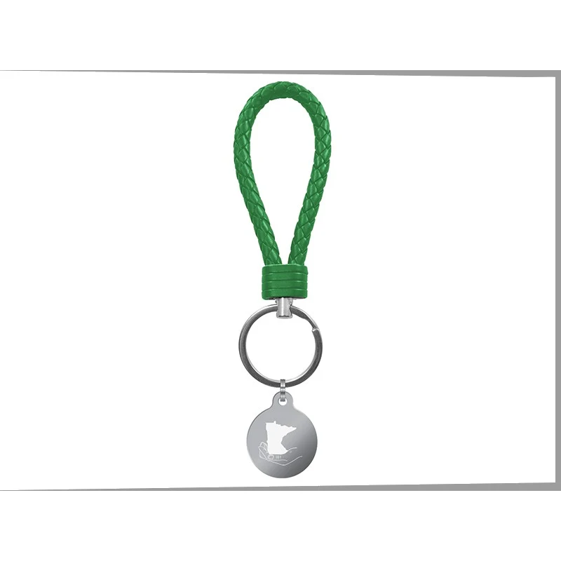 Color Leather Loop Key Chain 1
