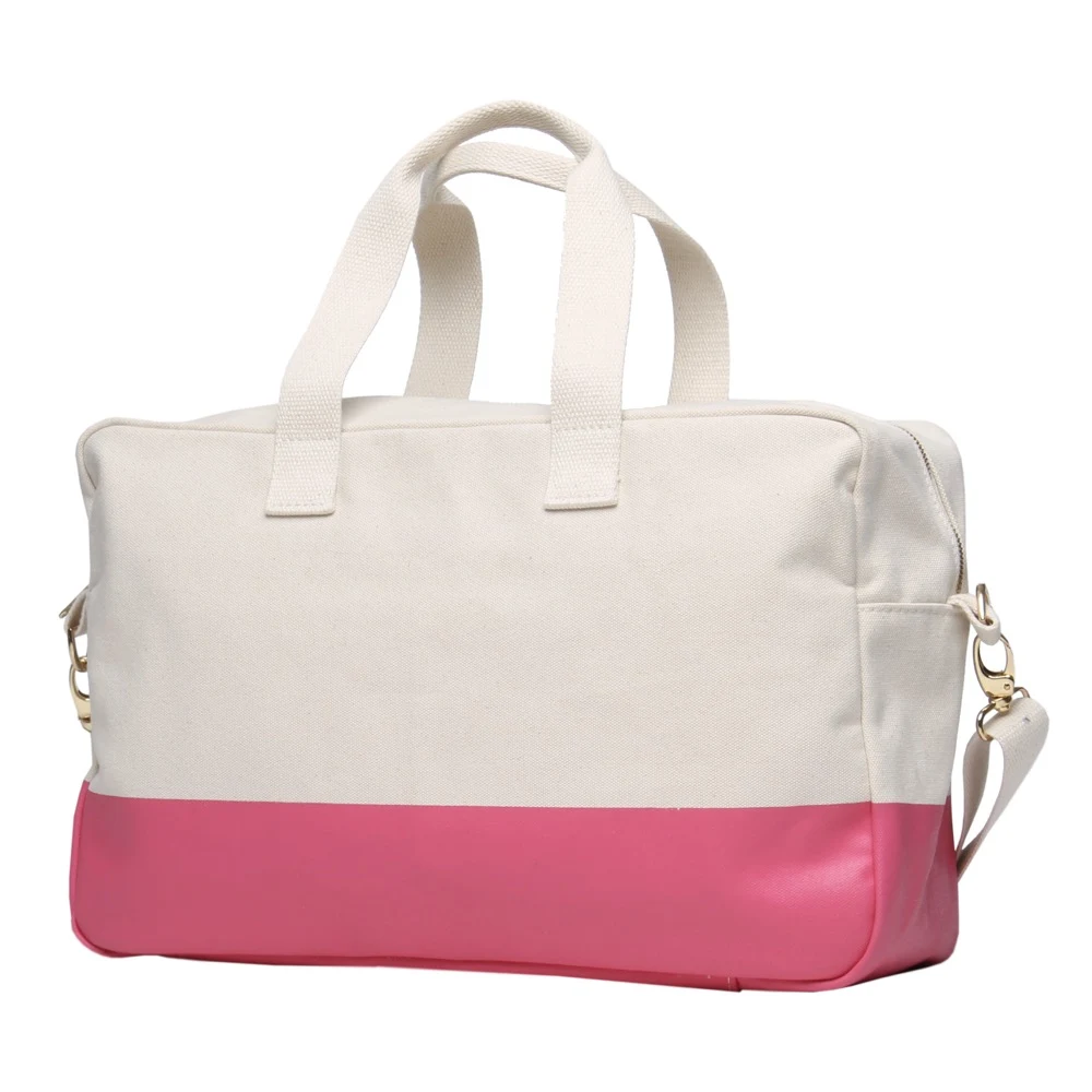 18 Oz. Super Heavyweight Natural Color Block Duffle 1