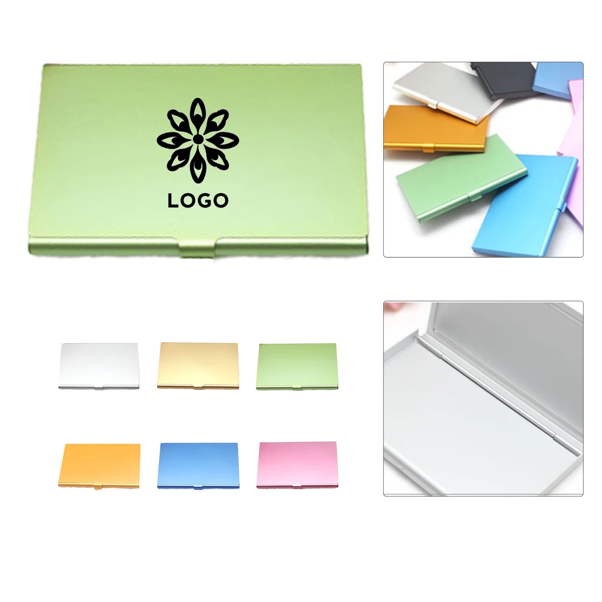 Fashion Aluminum Alloy Business Card Holder 1