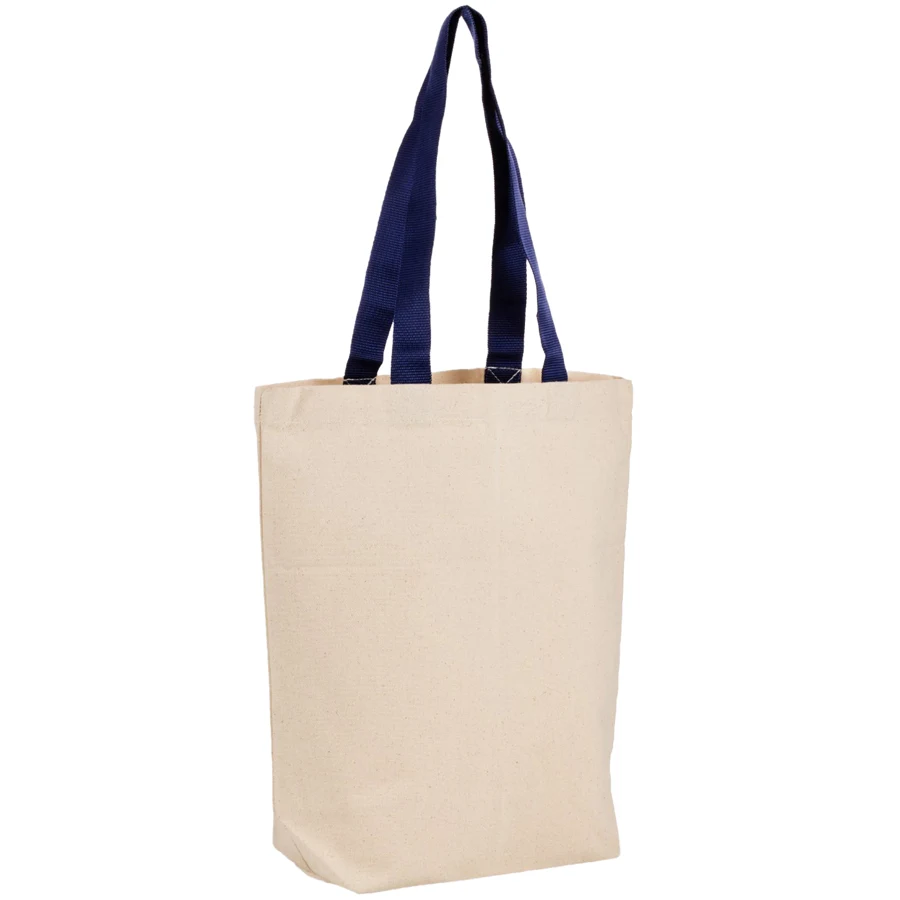 12 oz Cotton Canvas Tote Bag - 15"W x16"H x 4"D x 24"Handle 1