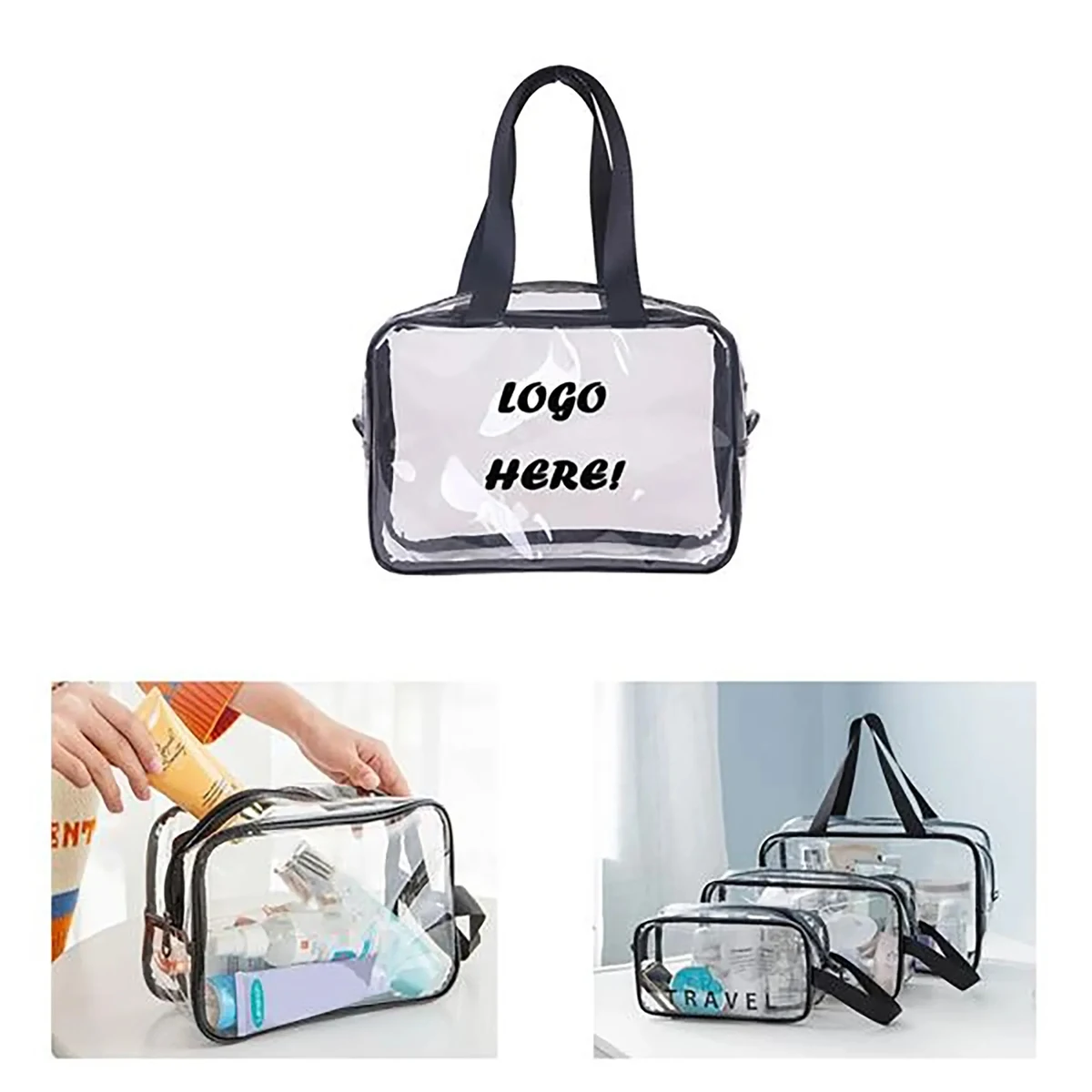 PVC Waterproof Portable Cosmetic Bag 1
