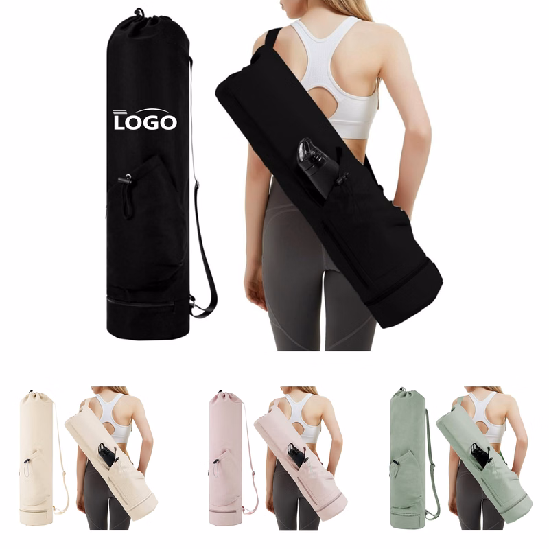 Versatile Yoga Mat Carry Bag with Customizable Strap