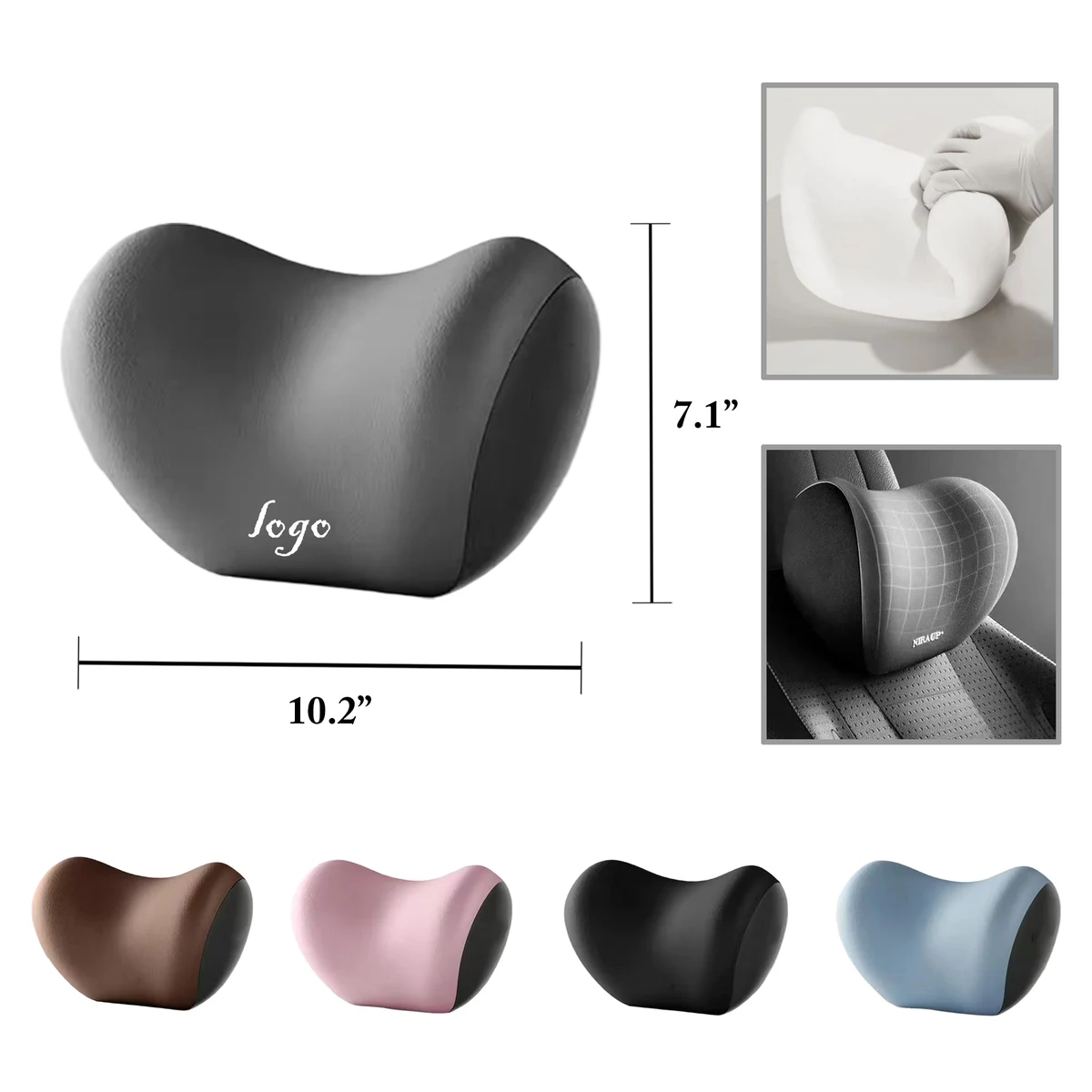 MOQ50 Car Memory Foam Neck Pillow for Comfort Support 1