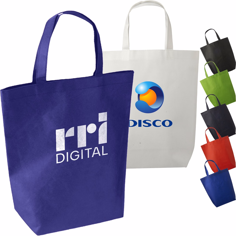 Large Reusable Tote Bag w/ Bottom Gusset & Long Handles (14" x 15" x 4.75")