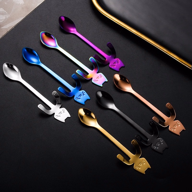 Small Cat Shaped Stainless Steel Spoon