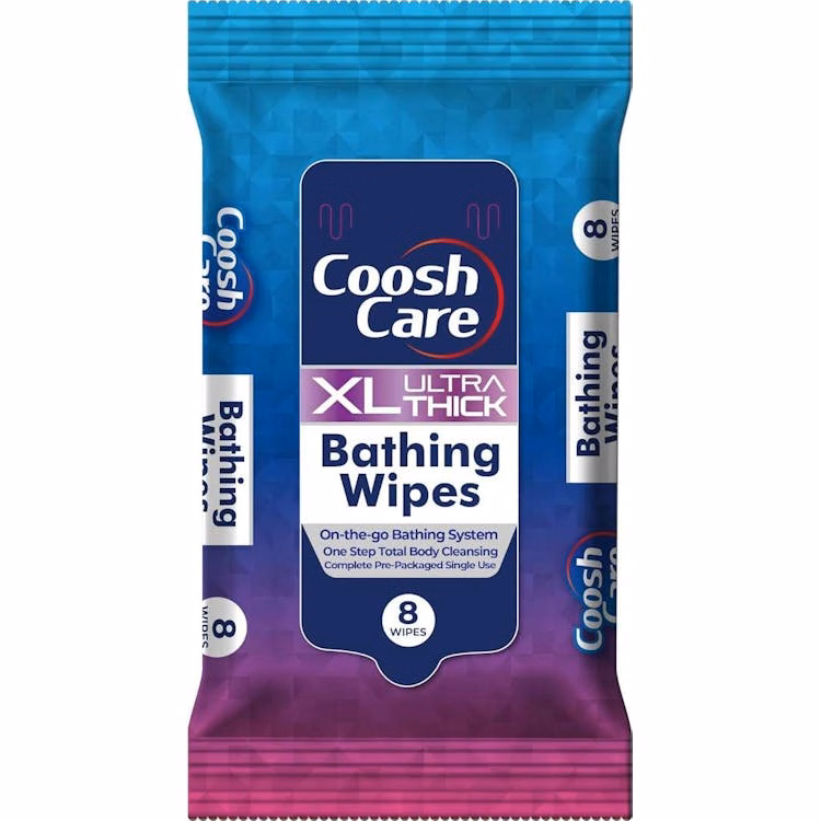 XL Ultra-Thick No-Rinse Bathing Wipes - 8 Count