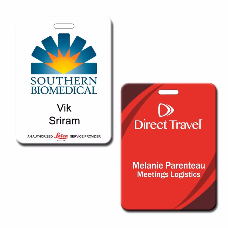 The Atlas full color name badge 3"x 4"