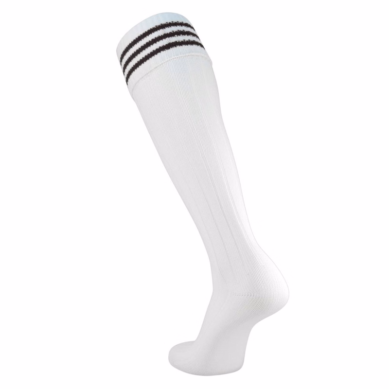 European Striped Soccer Socks Fold Down Top