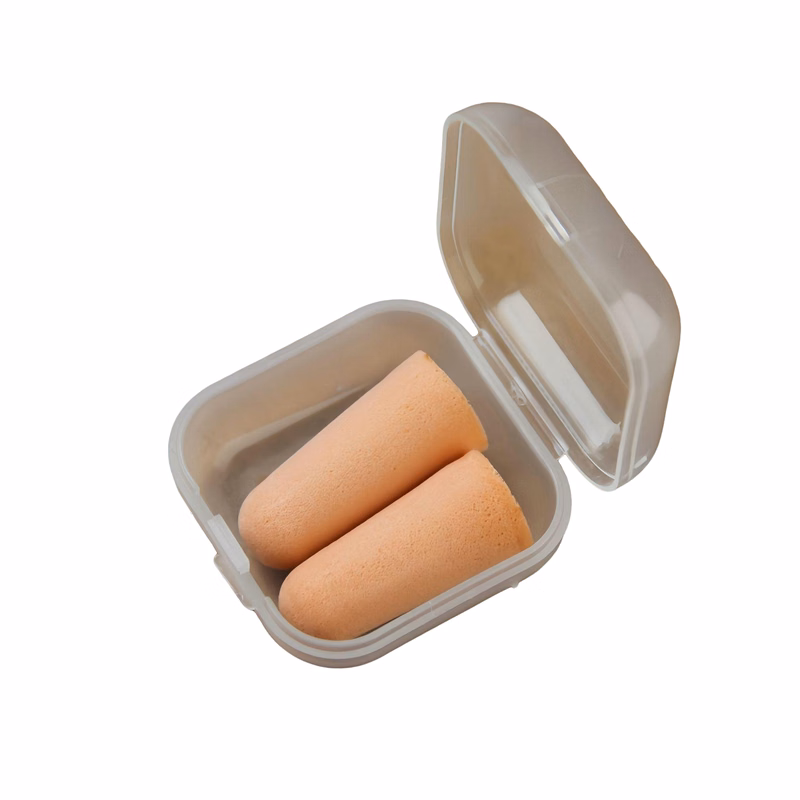 PU Foam Earplugs with Plastic Storage Case