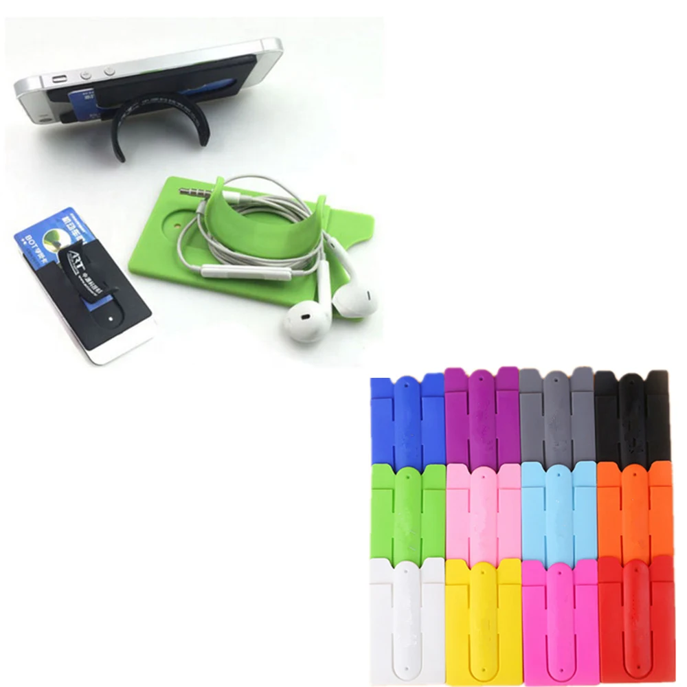 U-shape Silicone Phone Card Holder With Stand 1