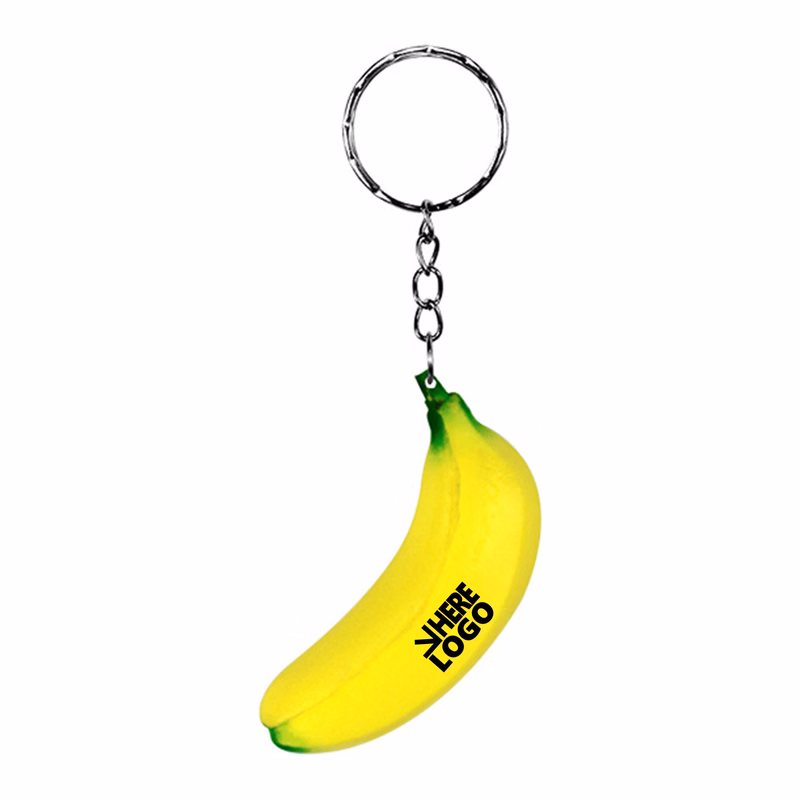 MOQ 20 Banana Stress Relieve Toy Keychain