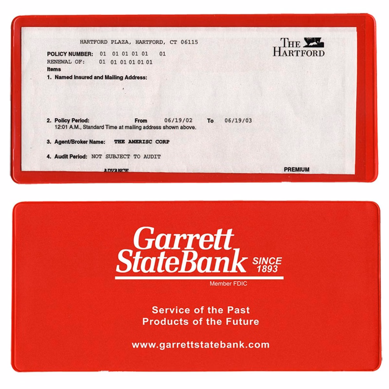 Large Policy/Lottery Ticket Holder (open on short side)