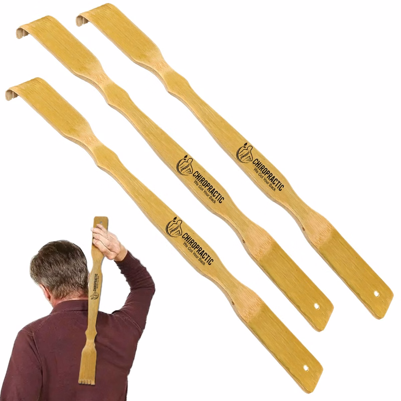 19" Bamboo Natural Wood Back Scratcher Stress Reliever