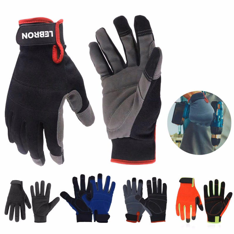 Touchscreen Polyester Work Gloves for Mechanics