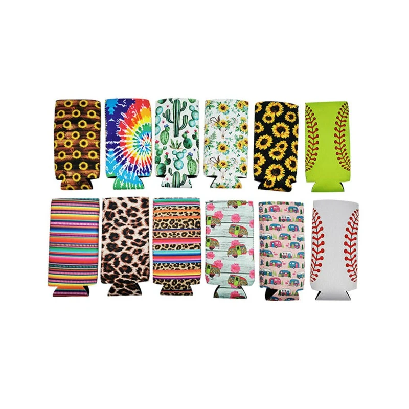 Full Color Sublimation Slim Neoprene Bottle Cooler 1
