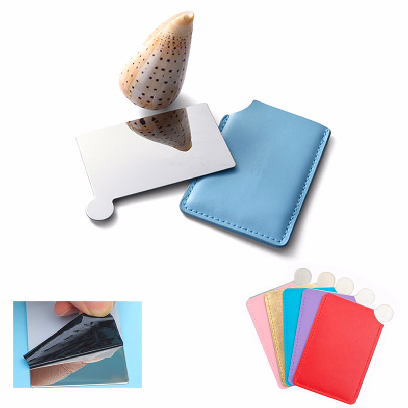 Credit Card Stainless Steel Makeup Cosmetic Mirror