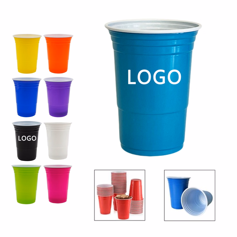16 Oz Plastic Beer Pong Solo Cups Disposable Party Game
