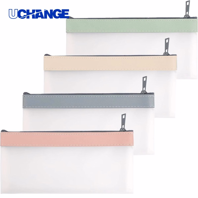 Transparent Multifunctional Plastic Pen Case