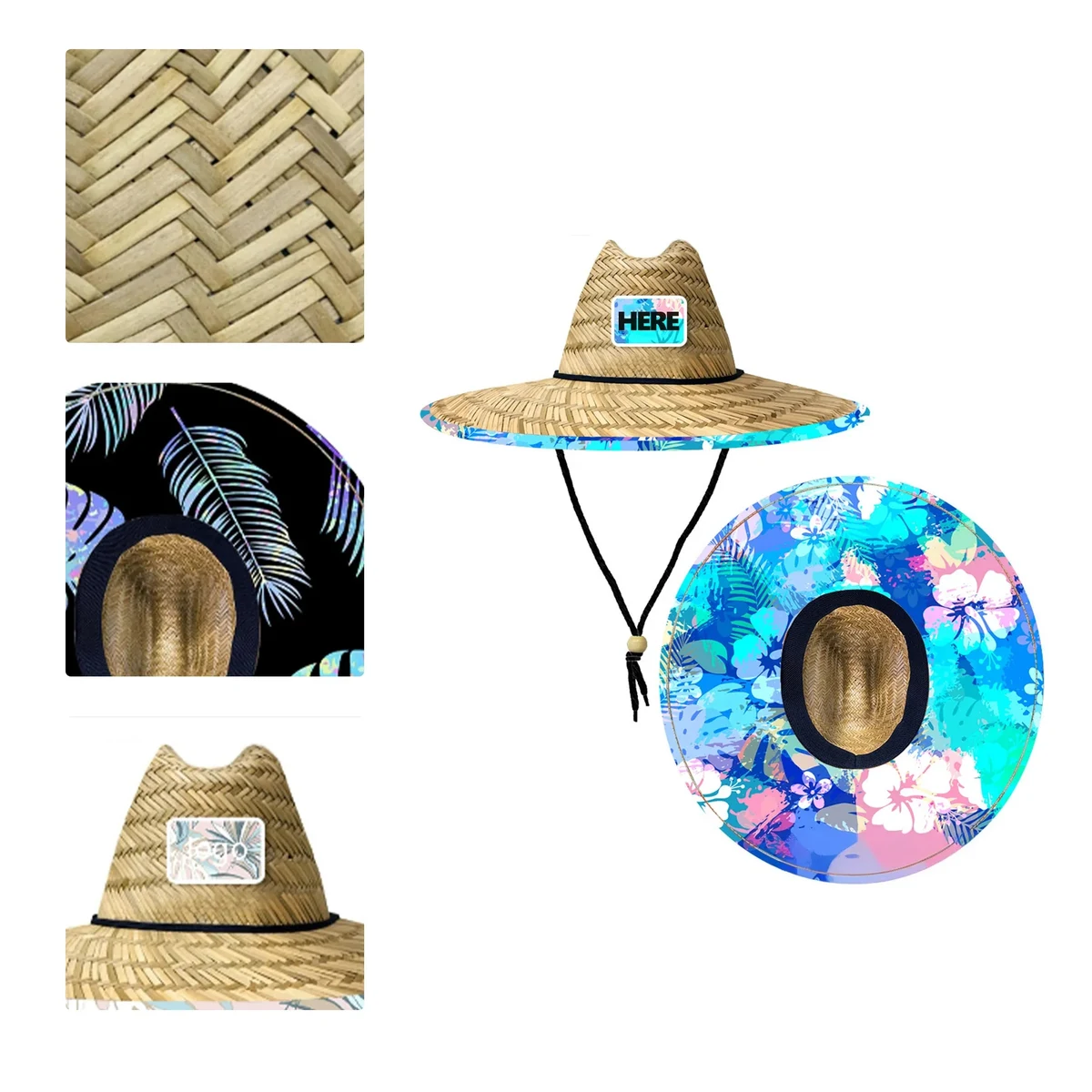 MOQ50 Sun Protection Straw Lifeguard Hat 1