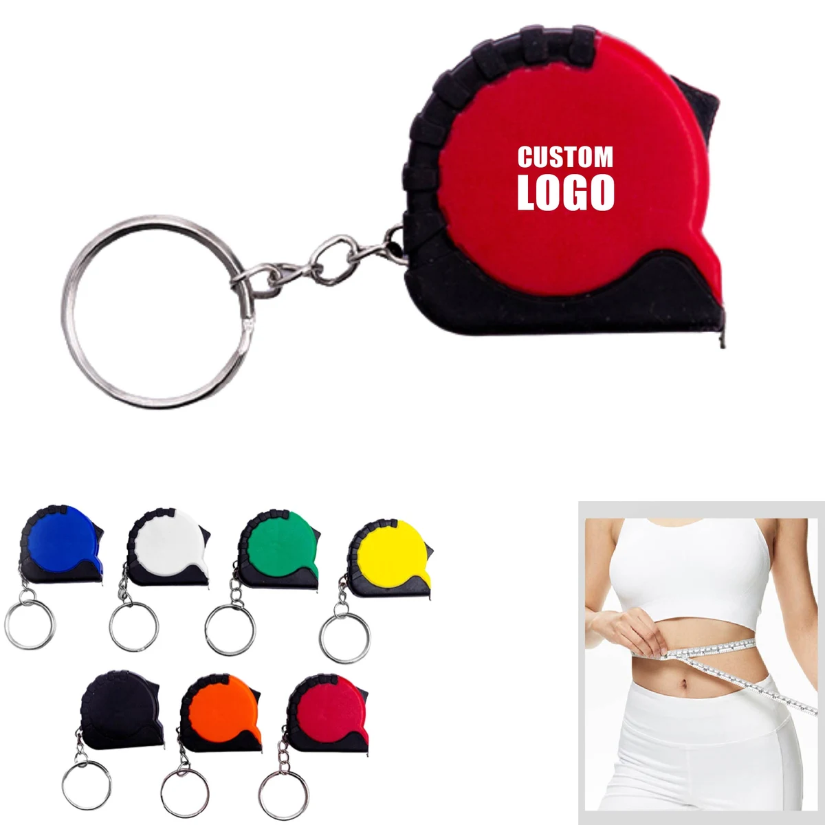 MOQ 10 pcs Keychain Measuring Tape 1