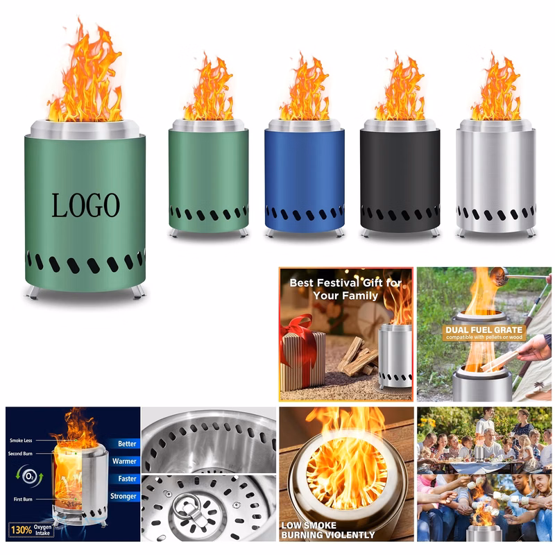 Custom Color Smokeless Tabletop Fire Pit Promotional Gift