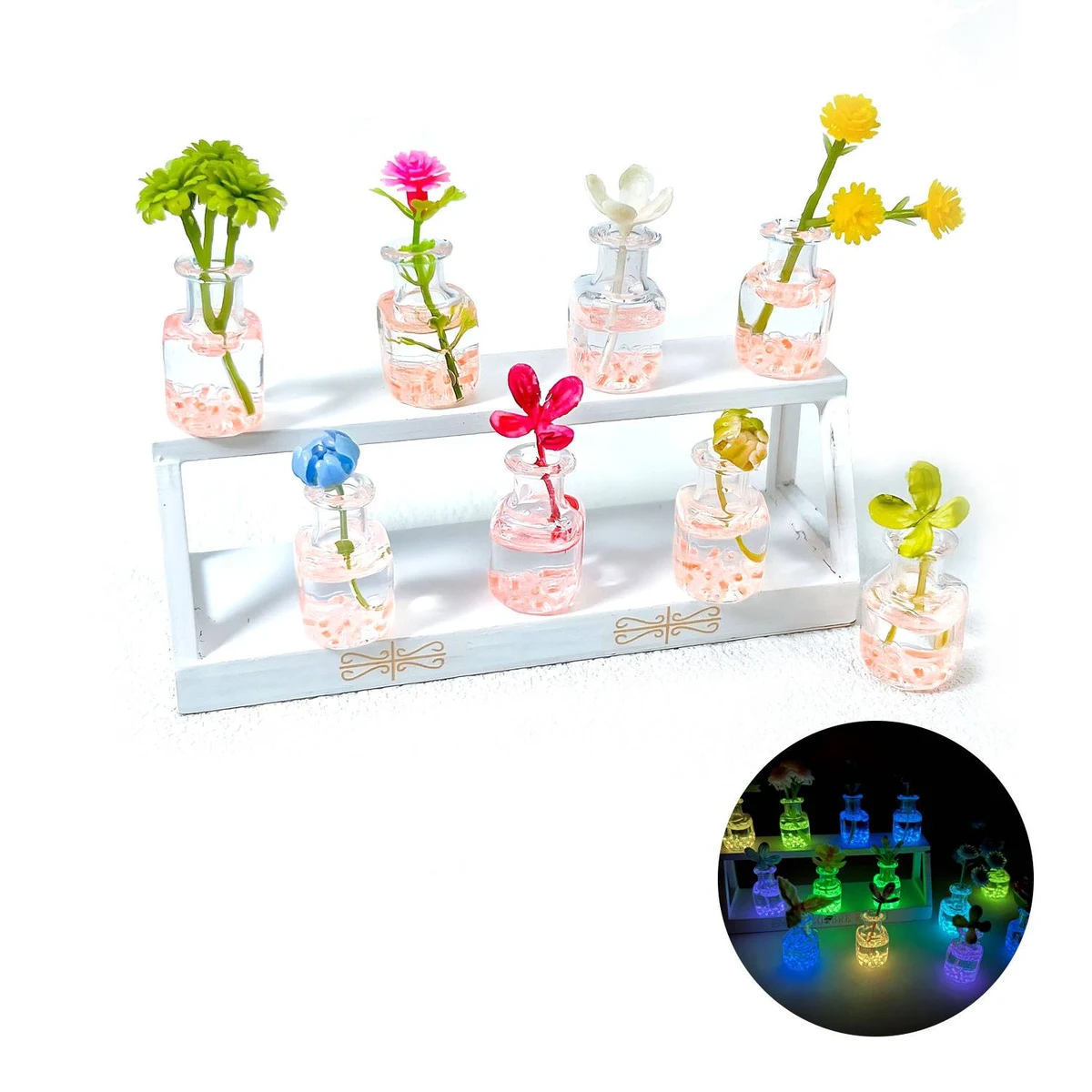 Glowing Square Bottle Plant Pot 1